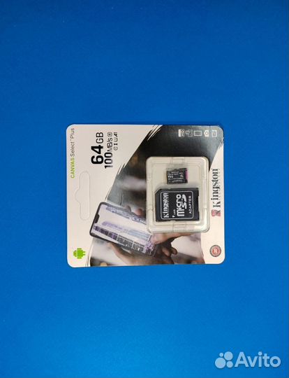 KingSton micro SD card 64GB + адаптер