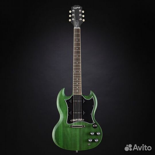 EpiphoneSG Classic Worn P-90 Worn Inverness Green
