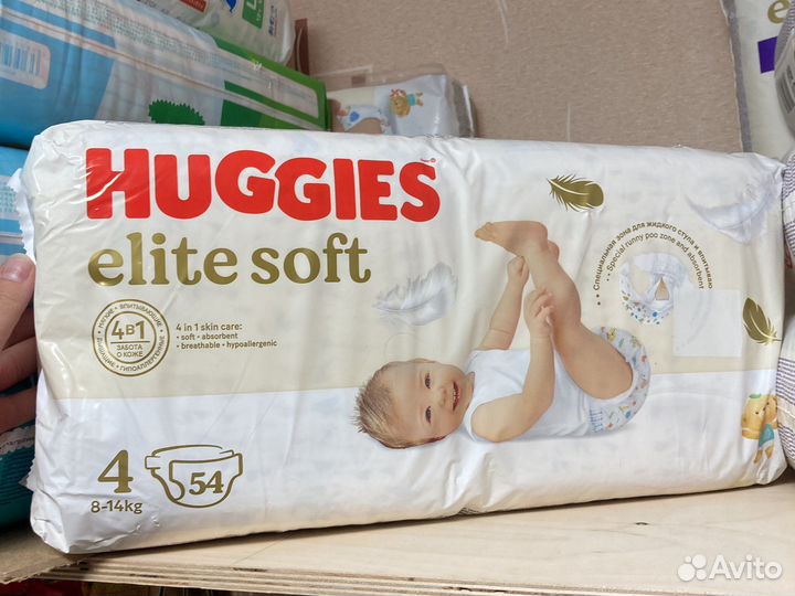 Подгузники Huggies elite soft 4 памперсы Huggies 4