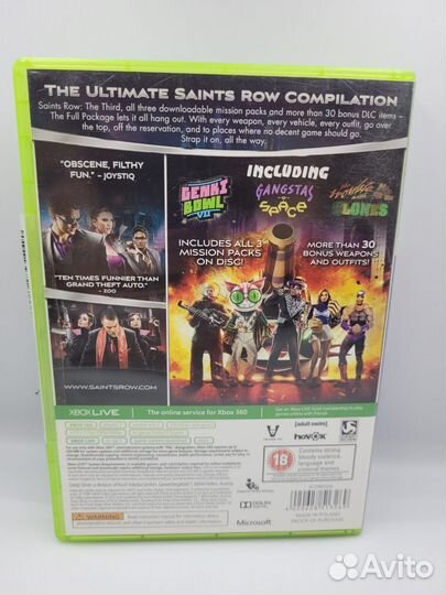 Saints Row: The Third The Full Package xbox360(б/у