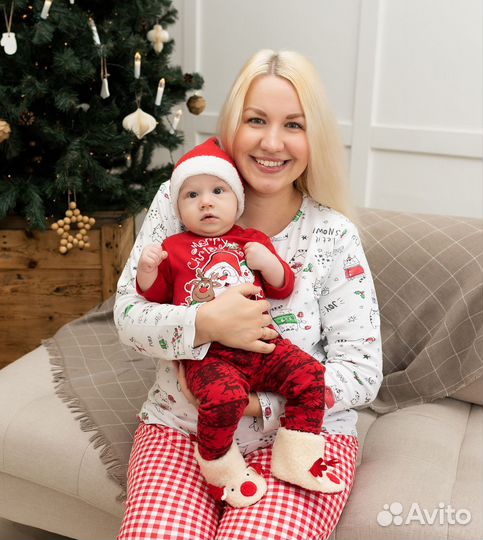 Новогодний Фэмили лук для мамы и малыша