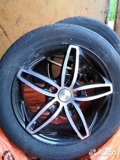 2 колеса VW лето r16 скад турин алмаз, Nokian Hakk