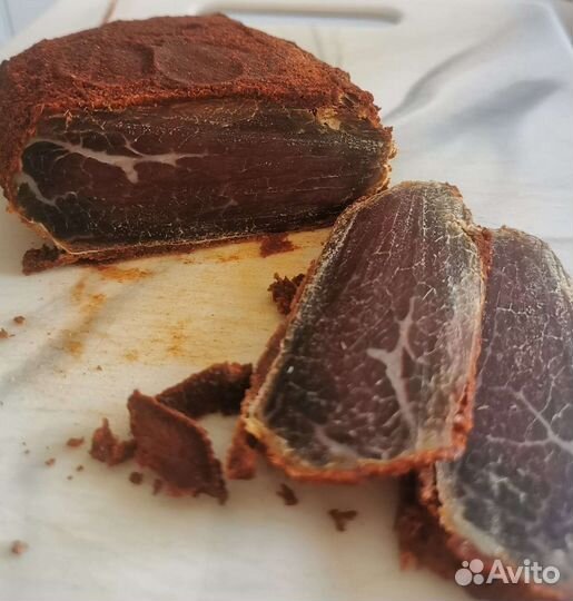 Домашняя бастурма, суджух, язык говяжий бастурма