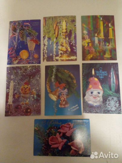 Открытки Новогодние Советский винтаж