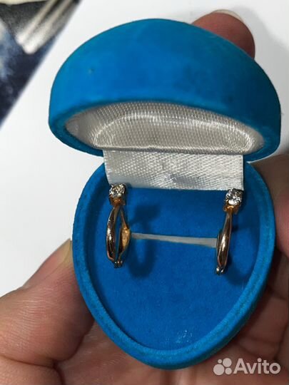 Серьги женские золотые