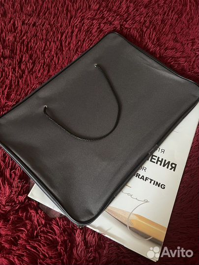 Папка для чертежей и рисунков, бумага А3, линейка