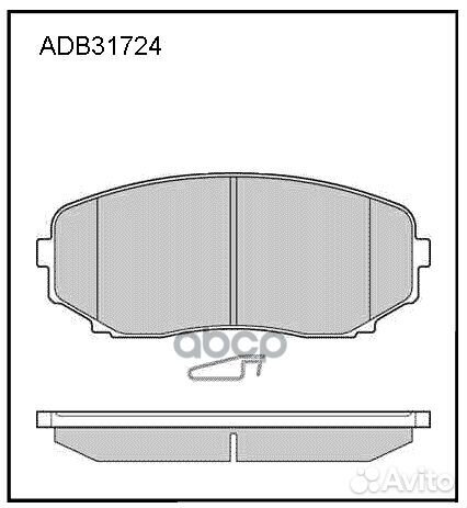 Колодки тормозные дисковые перед ADB31724 A