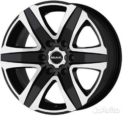 MAK stone6 : 8x18 6*139,7 Et:15 Dia:106,1 Black Mirror