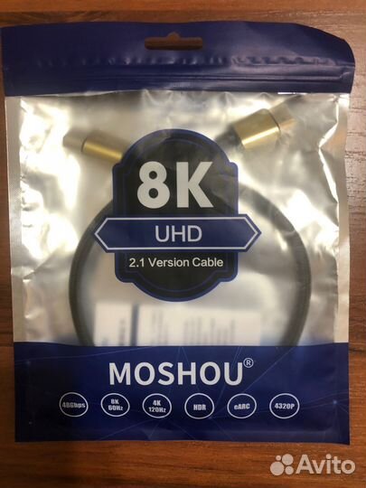 Кабель moshou 8K hdmi 2,1/8K 60Hz, 4K 120Hz/60