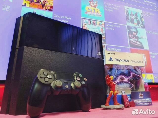 Sony PS4 Fat + 700 игр (магазин,чек,гарантия)