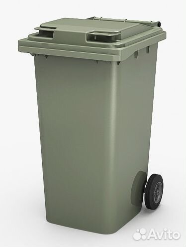 Бак контейнер для мусора на 240 литров колеса