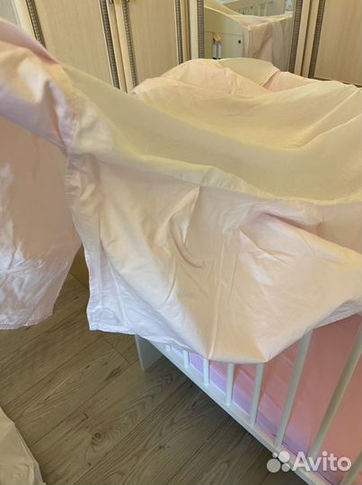 Детский комплект в кроватку с балдахином