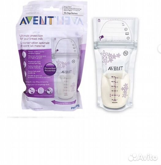 Пакеты для заморозки молока avent philips