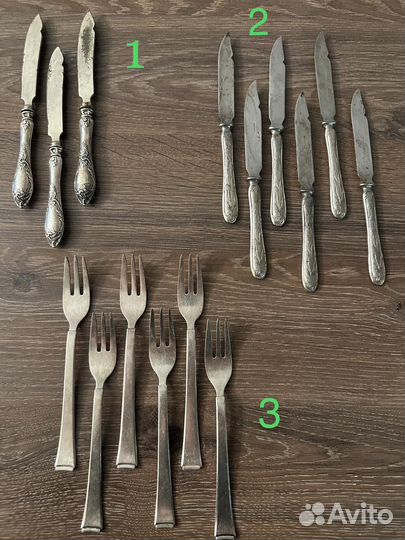 Старинные ножи и вилки