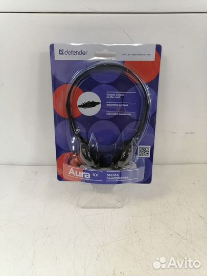 Гарнитура проводная полноразмерная Defender Aura H