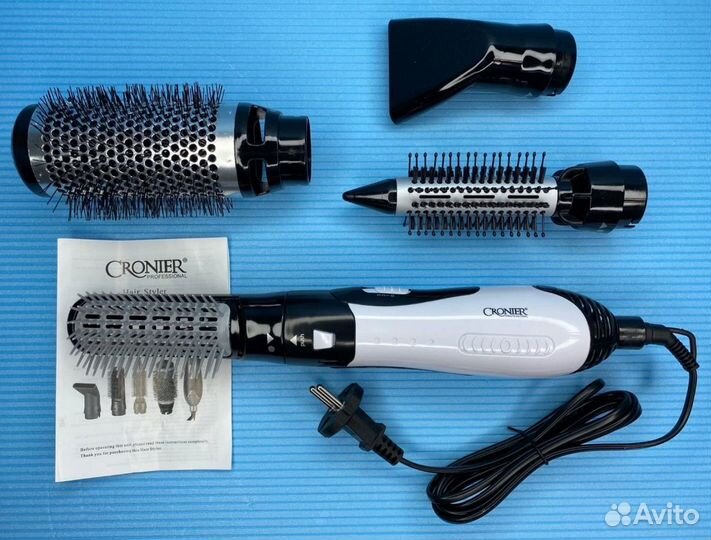Фен-щетка Gronier 4 насадки Мощная