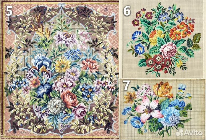 Винтажные и раритетные схемы вышивки