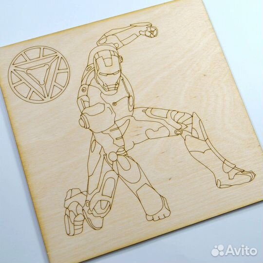 Набор досок для выжигания и раскраски Марвел толщи