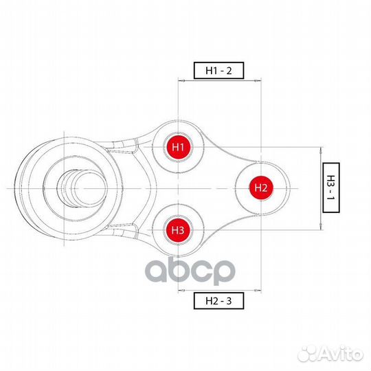 Опора шаровая CTR CB0386 (CBT-38, CBT-38R