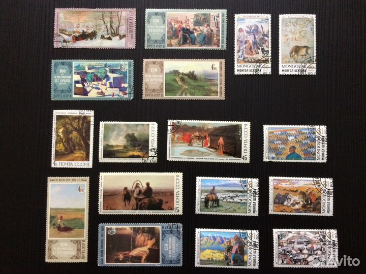 Коллекция марок Живопись из 61 марки