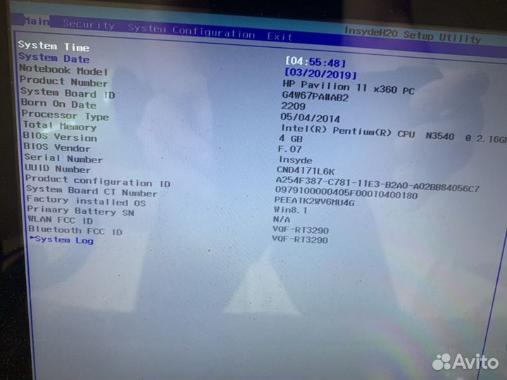 Материнская плата для HP x360 LA-B151P зависает