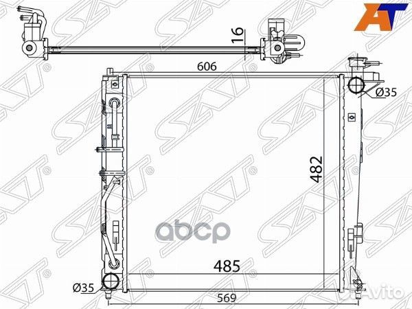 Радиатор Hyundai ix35 09-15 / Kia Sportage 10-1