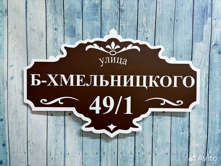 Адресные таблички с почтовым ящиком