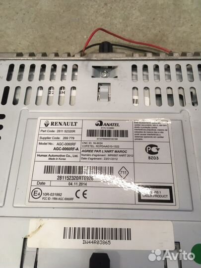 Магнитола Renault Duster