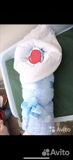 Конверт-одеяло зимний на выписку