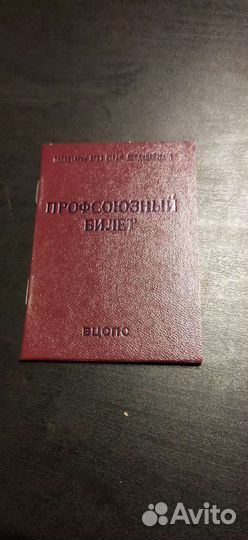 Профсоюзный билет