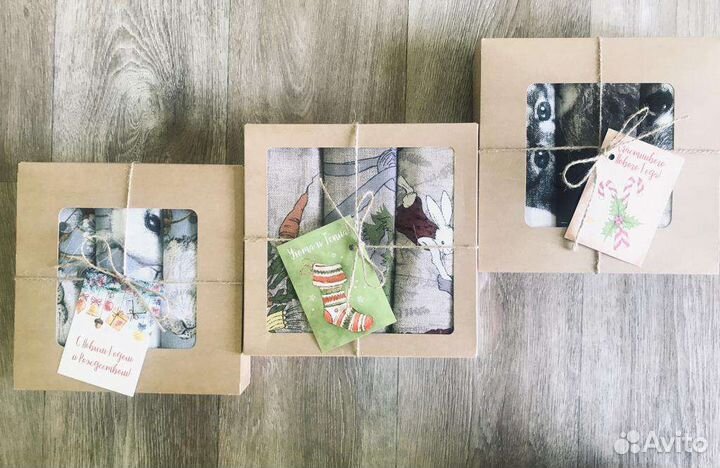 Подарочный набор полотенец на новый год