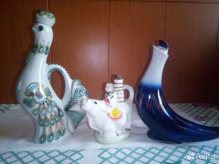 Графины, штофы, фарфор, керамика, хрусталь