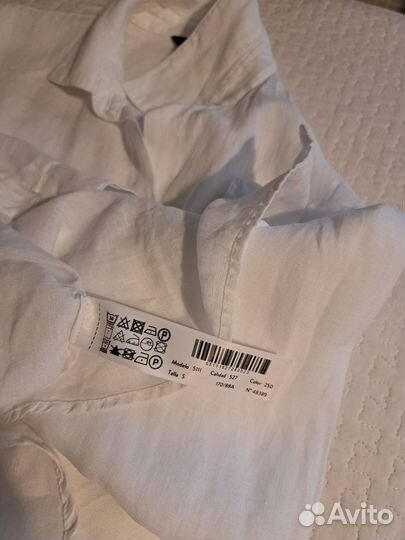 Рубашка женская лён Massimo dutti