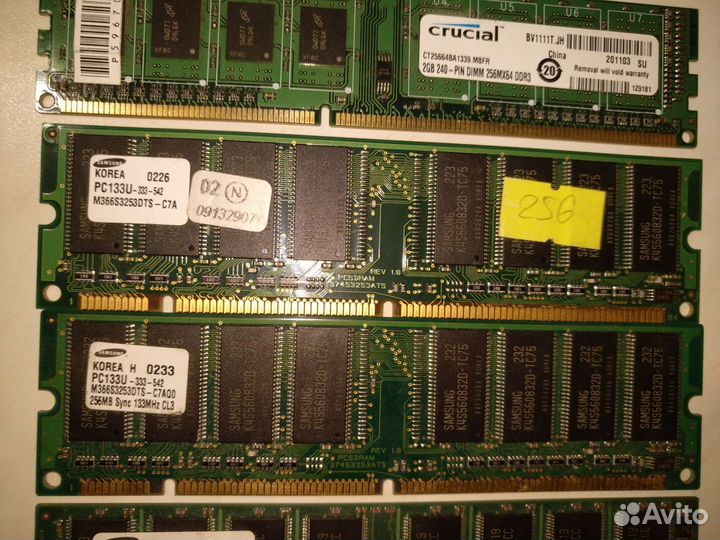 Оперативная память Dimm Sdram ddr/ddr2/ddr3