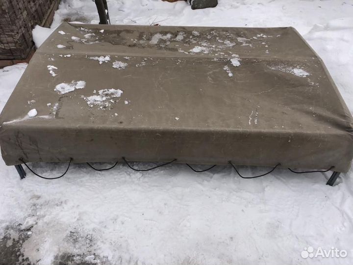 Тент с каркасом на прицеп мзса