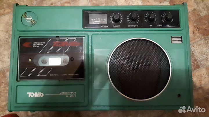 Магнитофон Томь М-303-1, 1990год