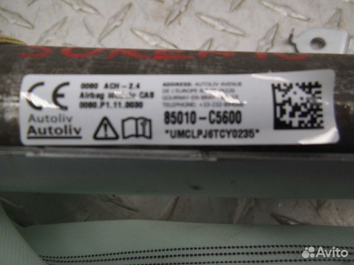 Подушка безопасности потолочная левая, Kia Sorento Prime 2019