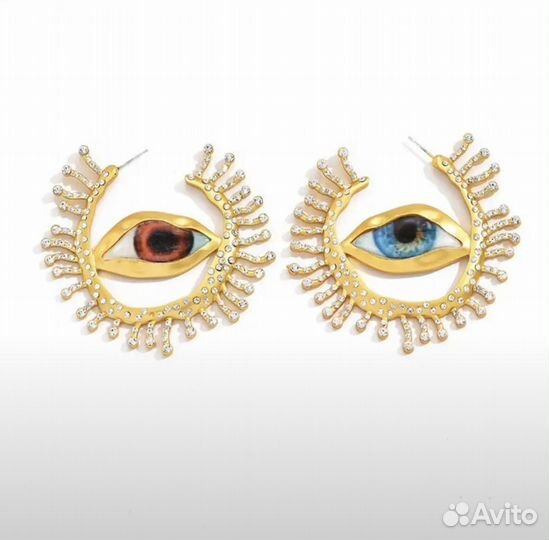 Серьги в стиле Schiaparelli