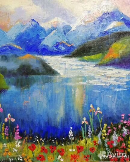 Картина маслом на холсте пейзаж