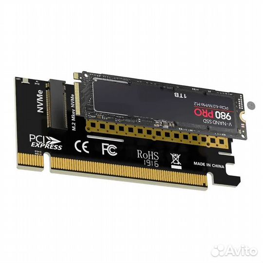 Плата расширения-адаптер jeyi PCI-E - M2 NVMe