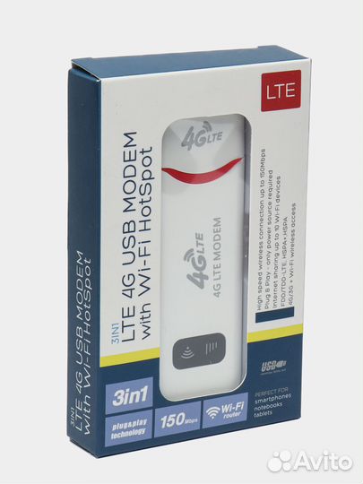 LTE 4G USB-модем Wi-Fi роутер