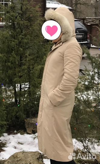 Ralph Lauren Зимнее пальто женское 42 44 с мехом