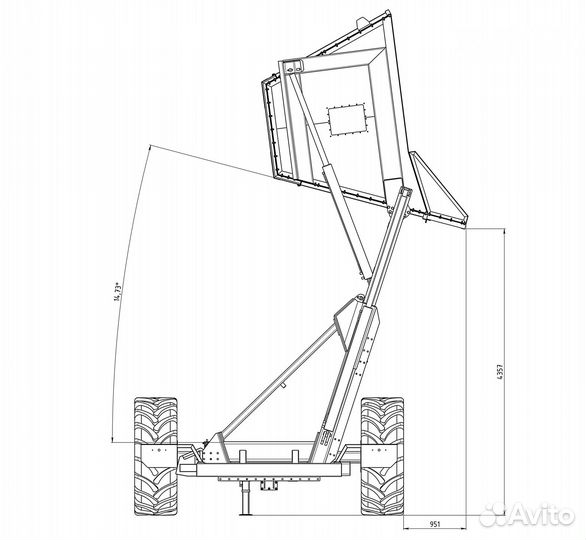 Полуприцеп тракторный Торгтехмаш БТСС-22, 2023