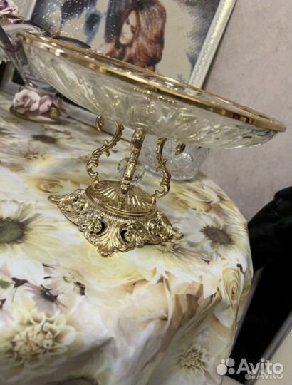 Ваза хрустальная для фруктов