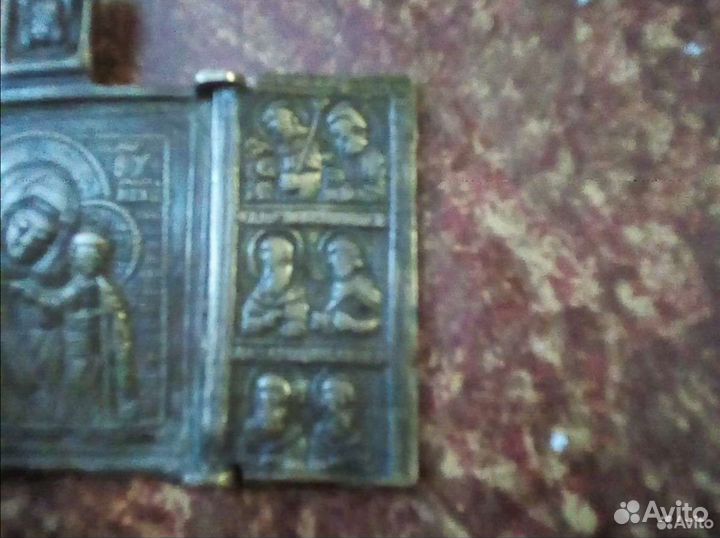 Икона 18 век складень