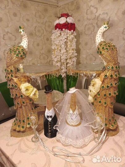 Павлины посуда подставки