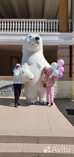 Ростовая кукла белый медведь Умка