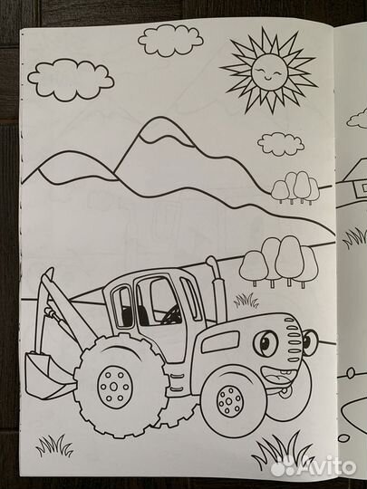 Раскраска - «Синий трактор»