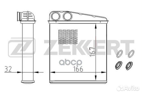 Радиатор отопителя Nissan Micra III (K12) 03