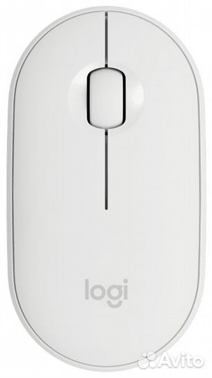 Мышь Logitech беспроводная Pebble M350 Off-White